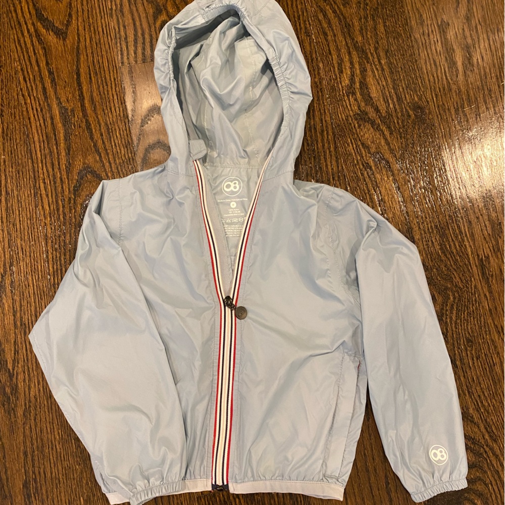 08 Lifestyle unisex 4T toddler raincoat (baby blue)
